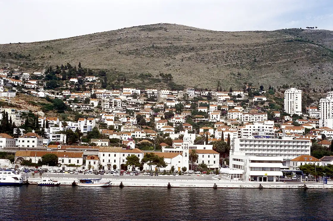 Gruž harbour and ferry berths in Dubrovnik, near the main bus station