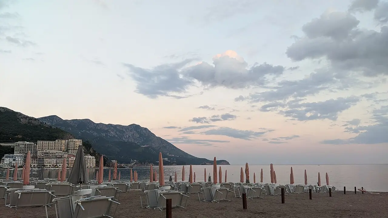 Bečići beach near Budva, the seaside setting for the Sea Dance Edition in late August