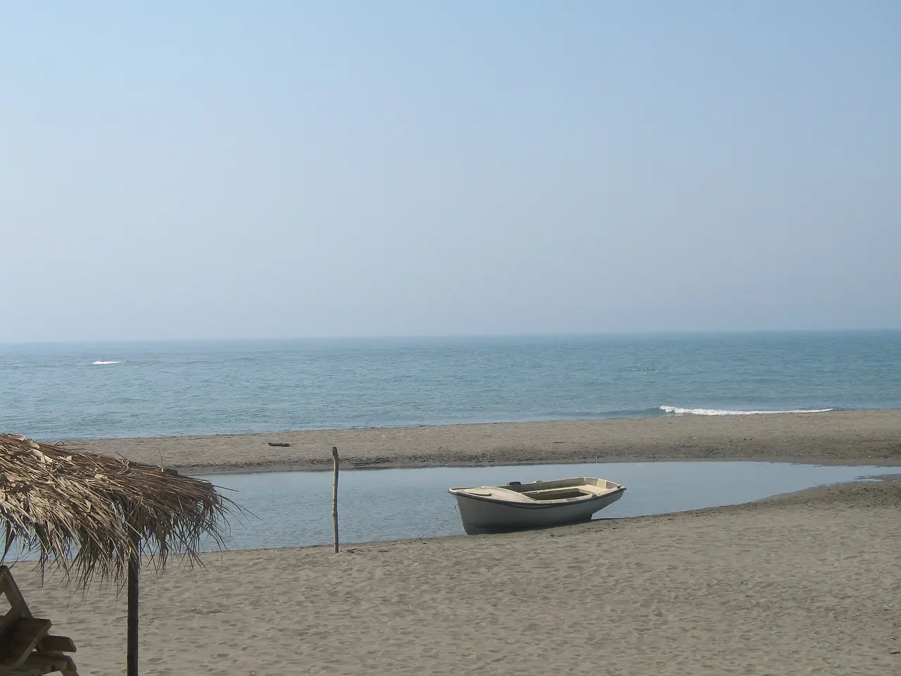 The wild sandy river-island beach of Ada Bojana in far southern Montenegro