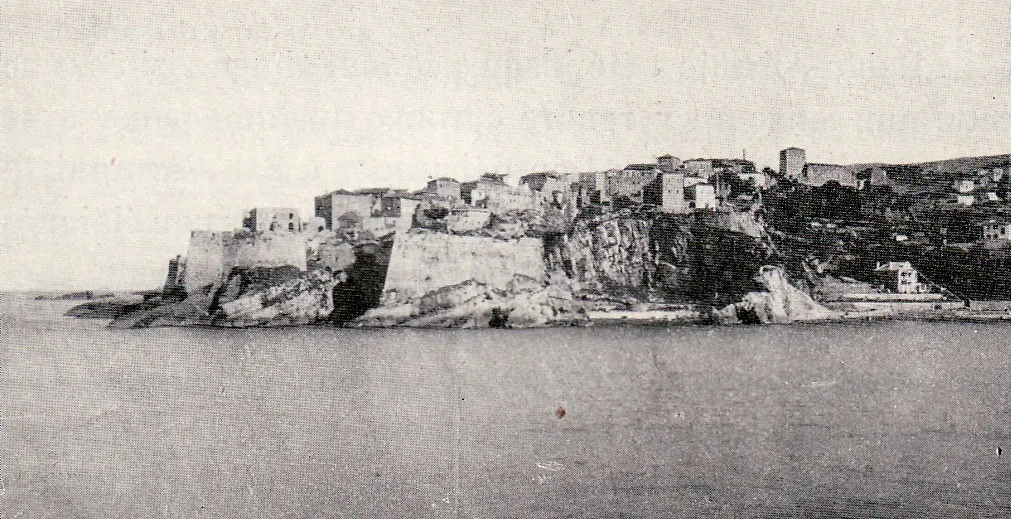 The hillside castle of Ulcinj above the southern Montenegrin coast